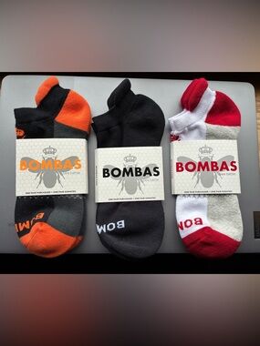 Bombas Women’s Ankle Socks - 3 Pairs- New